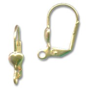 Monachelle cuore dorato con oro fino x2