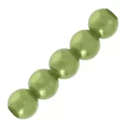 Perline in resina per la creazione di bijoux 4mm Verde oliva x20