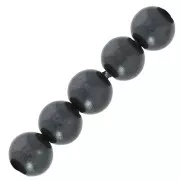 Perline in resina per la creazione di bijoux 4mm Grigio scuro x20