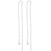 Orecchini catena in Argento 925 mm. 140 x2