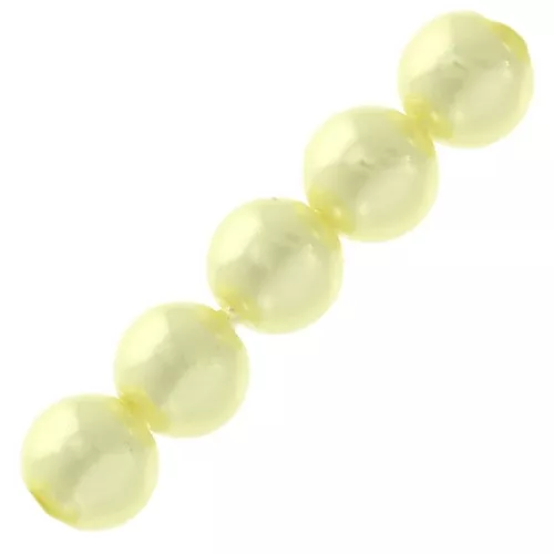 Perline in resina leggere 6mm Light Jaune x15