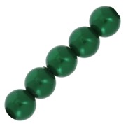 Perline in resina leggere 6mm Dark Green x15