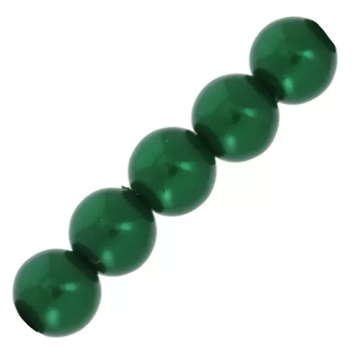 Perline in resina leggere 6mm Dark Green x15
