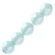 Perline in resina leggere 6mm Light Turquoise x15