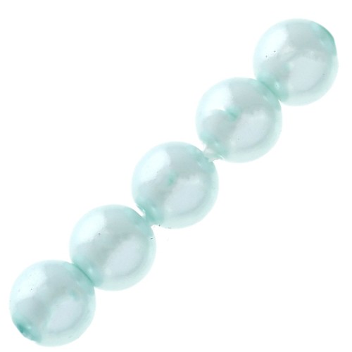Perline in resina leggere 6mm Light Turquoise x15