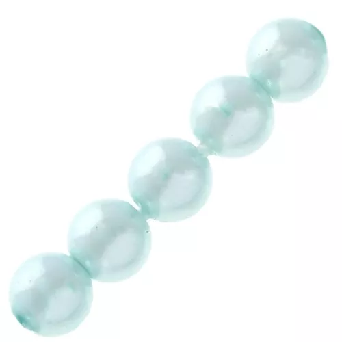 Perline in resina leggere 6mm Light Turquoise x15