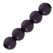Perline in resina leggere 6mm Dark purple x15