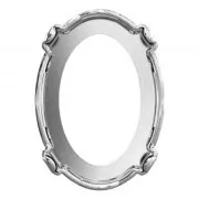 Castone PureCrystal 4120 ovale 14x10 mm Rodiato