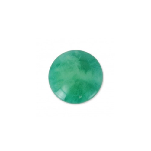 Cabochon in resina imitazione gemma 6 mm Green Agate x1