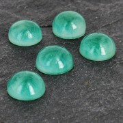 Cabochon in resina imitazione gemma 6 mm Green Agate x1