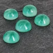 Cabochon in resina imitazione gemma 6 mm Green Agate x1
