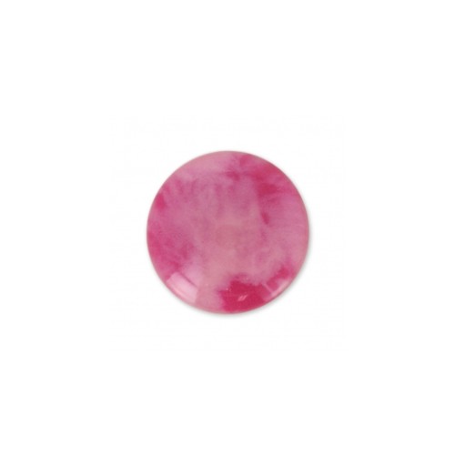 Cabochon in resina imitazione gemma 6 mm Ruby x1