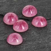 Cabochon in resina imitazione gemma 6 mm Ruby x1