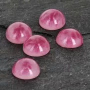 Cabochon in resina imitazione gemma 6 mm Ruby x1