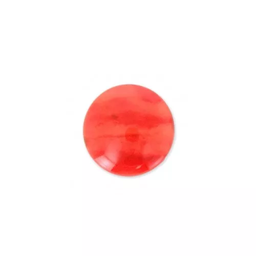 Cabochon in resina imitazione gemma 6 mm Cornalina x1