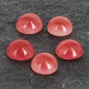 Cabochon in resina imitazione gemma 6 mm Cornalina x1