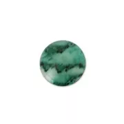 Cabochon in resina imitazione gemma 6 mm Green Jade x1
