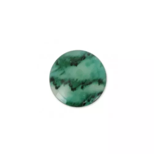 Cabochon in resina imitazione gemma 6 mm Green Jade x1