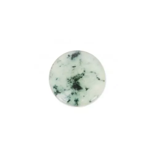 Cabochon in resina imitazione gemma 6 mm Black Rutile x1