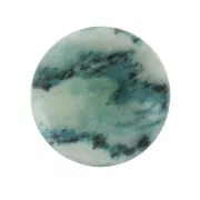 Cabochon in resina imitazione gemma 25 mm Blue Jade x1