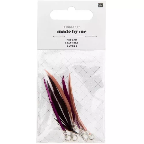 Assortimento di piume 5cm per la decorazione & l'hobbistica Viola