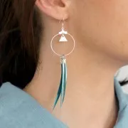 Assortimento di piume 5cm per la decorazione & l'hobbistica Turchese