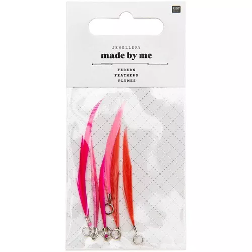 Assortimento di piume 5cm per la decorazione & l'hobbistica Fuchsia