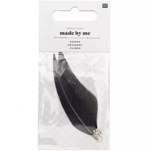 Assortimento di piume 7cm per la decorazione & l'hobbistica - Grigio