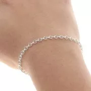 Catena maglia rolo' 3.3 mm Argento 925 x cm.50