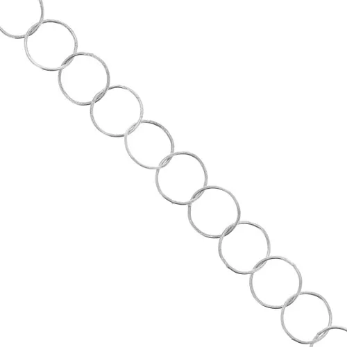 Catena maglia Rombo tonda 10 mm Argento 925 x cm.50