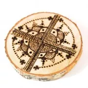 4 terminali decorativi per pirografo- Graine Creative - per decorare legno e cuoio