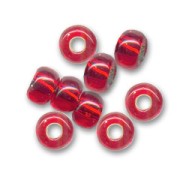 Perla Preciosa 5/0 4,5 mm - Light Siam Silver Lined x 20 g