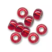 Perla Preciosa 5/0 4,5 mm - Light Siam Silver Lined x 20 g