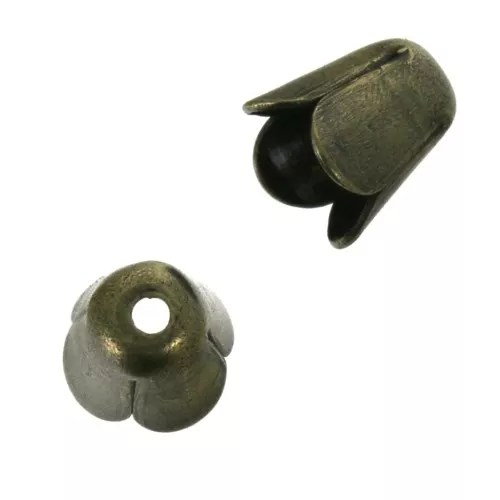 Coppette tulipano 4 mm Bronzo x10