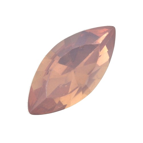 Cabochon sfaccettati forma navetta in resina 18x9 mm Pink x5