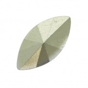 Cabochon sfaccettati forma navetta in resina 18x9 mm Green x5