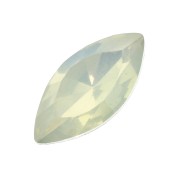 Cabochon sfaccettati forma navetta in resina  18x9 mm Sky blue x5