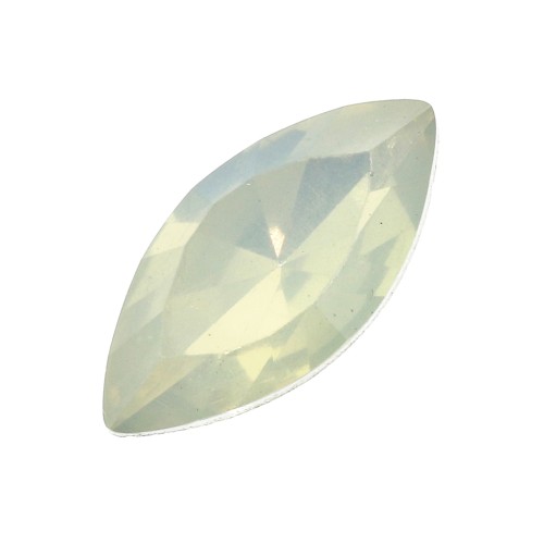 Cabochon sfaccettati forma navetta in resina  18x9 mm Sky blue x5