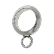 Passante con anellino per ciondoli 7x2 mm acciaio inox x4