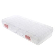 Scomparti per perline, rocailles e piccoli elementi 27x12x4.5 cm 28 scatoline