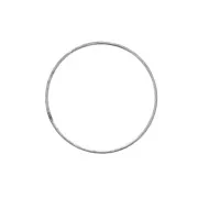 Cerchio nudo in metallo per acchiappasogni e abat-jour 10cm Argento antico