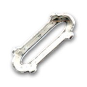 Castone PureCrystal 4161 ovale mm. 15x5 argento|raw }}