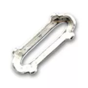 Castone PureCrystal 4161 ovale mm. 15x5 argento