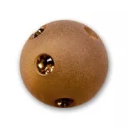 Tonda strass Polaris mm. 10 Smoked Topaz x1