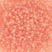 Miyuki Delica 11/0 DB0068 - Peach Lined Crystal Luster