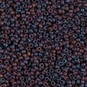 Rocaille Miyuki 11/0 2016 - Metallic Dark Plum Iris Mat