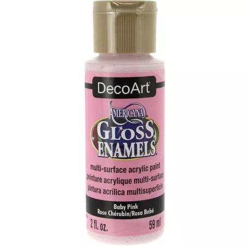 Pittura acrilica DecoArt Americana Gloss - Baby Pink x59ml