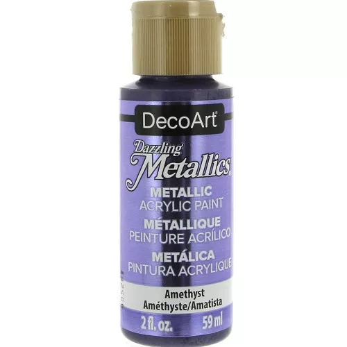 Pittura acrilica metallica DecoArt Dazzling Metallics - Ametista x59 ml