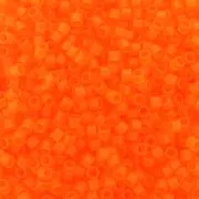 Miyuki Delica 11/0 DB0744 - Transparent Orange Matted x8g
