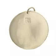 Medaglia con scarabeo 20 mm Placcato Or 3 microns x1